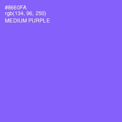 #8660FA - Medium Purple Color Image